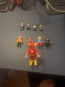Lego and playmobile figures