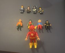 Lego and playmobile figures