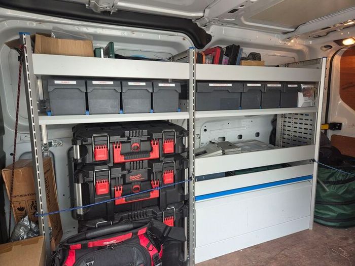 Sortimo Van Rack with Sliding Boxes & Hatch