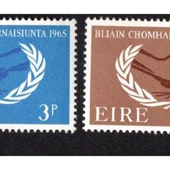 1965 Ireland International Co-operation Year. 20th Anniversary of the UNO. Commemorative Stamp Mint Never Hinged (MNH)