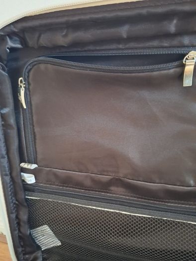 Brown 3 Piece Snake Skin Luggage Set