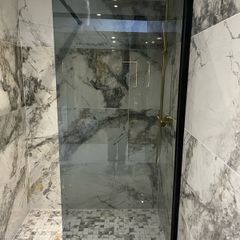 Ex Display Tinted Series 900 black Wet room shower panel