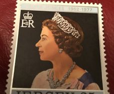 Queen Elizabeth Silver Jubilee stamp