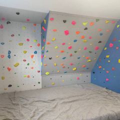 Home climbing wall and matting