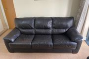 Leather Couch 3 Seater Sofa