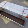 Steamer Trunks x 4 Aluminium & leather. Image 5
