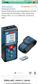 Bosch laser rangefinder