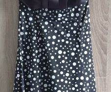 strapless Polka dot dress size small made in Italy