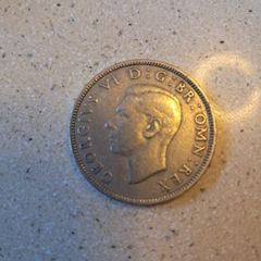 Two Shilling British coins