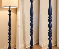 Tall Blue Floor Lamp - 1.40m