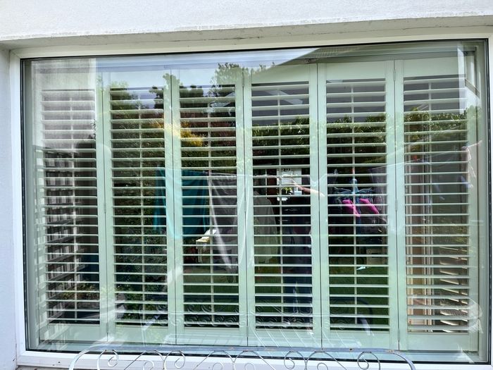 Custom White Interior Shutters