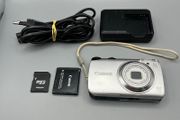 Canon PowerShot A3200 IS 14.1MP Digital Camera Silver Tested - Full Kit