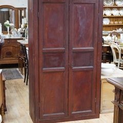 Antique Pine Pantry Cupboard / Food Press