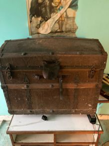 old travel chest early 1900s