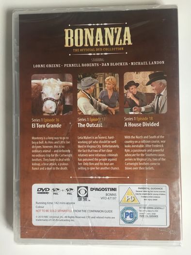 Bonanza - Season 1 (1959-60) - Episodes 16-18[DVD TV Boxset]