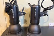 Pair of Godox SK300II Studio Flash Heads
