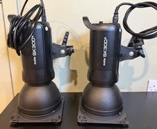 Pair of Godox SK300II Studio Flash Heads