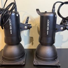 Pair of Godox SK300II Studio Flash Heads