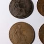 4 x UK old Pennies Image 2