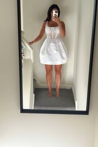 Mini bridal beaded dress