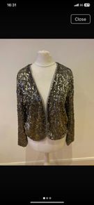 Abercrombie & Fitch sequin jacket size 10