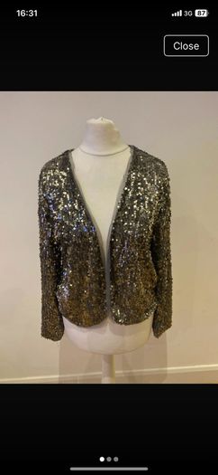 Abercrombie & Fitch sequin jacket size 10