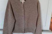 Inwear designer brand mink brown cashmere and wool cardigan with covered buttons BRAND NEW