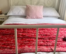 Ikea Leirvik 4"6 White Bed Frame And Mattress