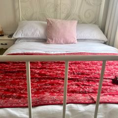 Ikea Leirvik 4"6 White Bed Frame And Mattress