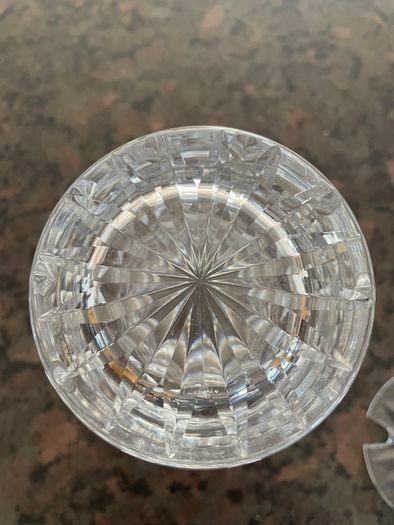 Vintage glass honey  / jam jar, lid with spoon