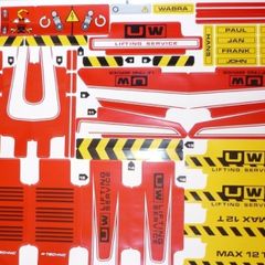Lego. Technic sticker sheet for 8258 Crane Truck