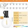 NEW SALE | Festoon Lights Outdoor Mains Powered - 65Ft 20m G40 Garden String Lights with 30+2 Shatterproof LED Bulbs Waterproof for Outside Patio Gazebo Pergola Backyard Image 5