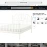 IKEA Leirvik iron double bed frame (white) Image 3