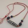 Rare Vintage Tibetan 4 Eyes Dzi Bead Collectible Himalayan Agate Amulet Image 7