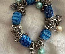 beaded charm bracelet
