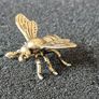 3 brass Insects, Solid brass. Image 5