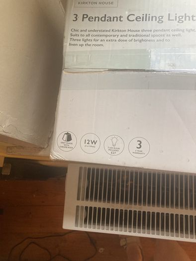 3 Pendant Ceiling Light unopened