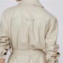 Zara cream faux leather coat / dress Image 4
