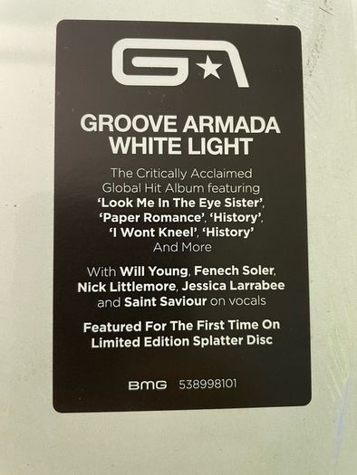 Groove Armada - White Light - RSD 2024 Limited Edition Splatter Disc
