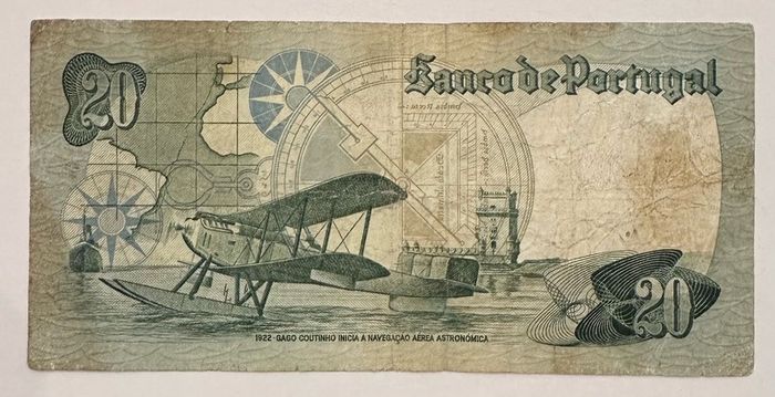 Portugal 20 Escudos 1978 Banknote