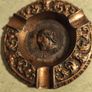 SET Of 2 Vintage  3O.00 Euro EACH1950 Bronze Matel Ashtray Greek ALEXANDER THE GREAT, Antique trinket dish, Matel Bronze Trinket Dish, Ornate Ashtray Image 4