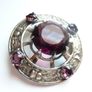 Huge vintage silver tone Scottish Celtic brooch Image 8