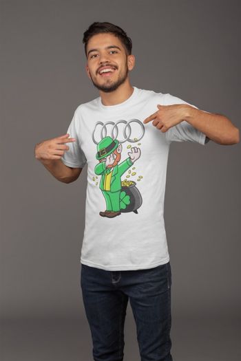 Audi Dabbing cool characters t-shirt Audi shirt funny dab logo Audi t-shirt