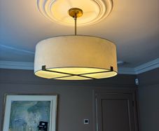Pair of matching hanging shades