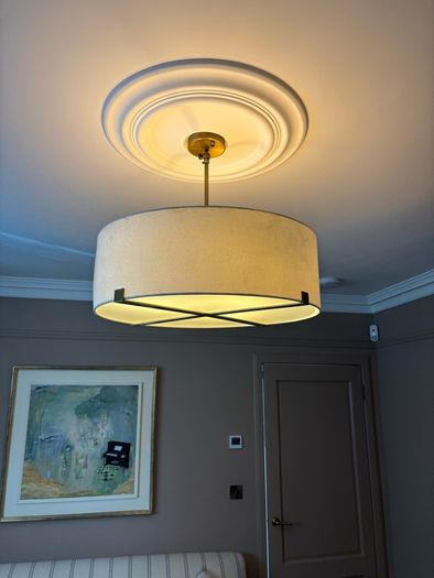 Pair of matching hanging shades