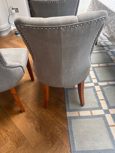 6 Clara Light Grey Dining chairs