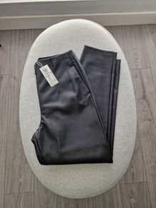 M&S Faux leather trousers