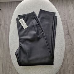 M&S Faux leather trousers