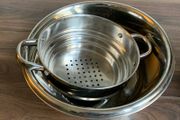 Silver Bowl &amp; Colander