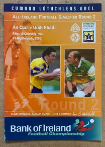 2003 Clare v Offaly - GAA Senior Football Round 2 Qualifier Programme